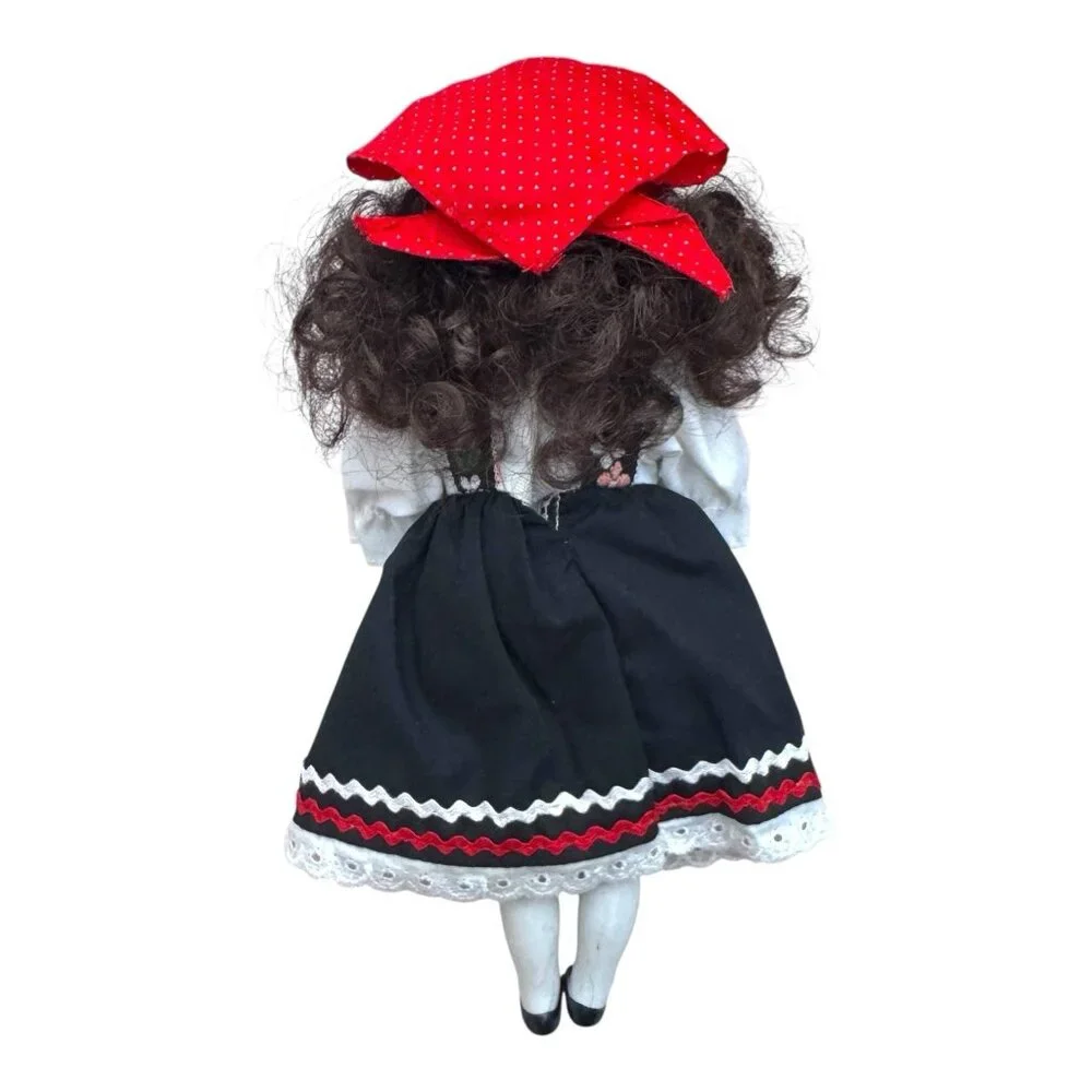 DANBURY MINT Dolls of The World - ITALY - Vtg 90s Porcelain Real Clothes Retired